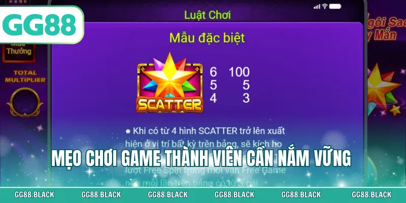 Mẹo chơi game thành viên cần nắm vững